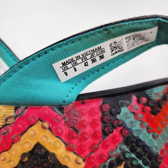 Adidas Men's Size 9 Multicolored Flip Flops M17339 - Picture 5 of 6